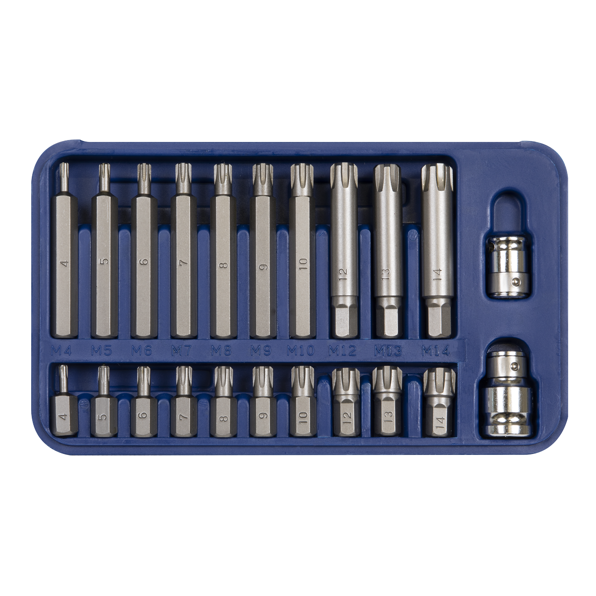 Ribe Bit Set 3/8" & 1/2"Sq Drive 22pc SX105