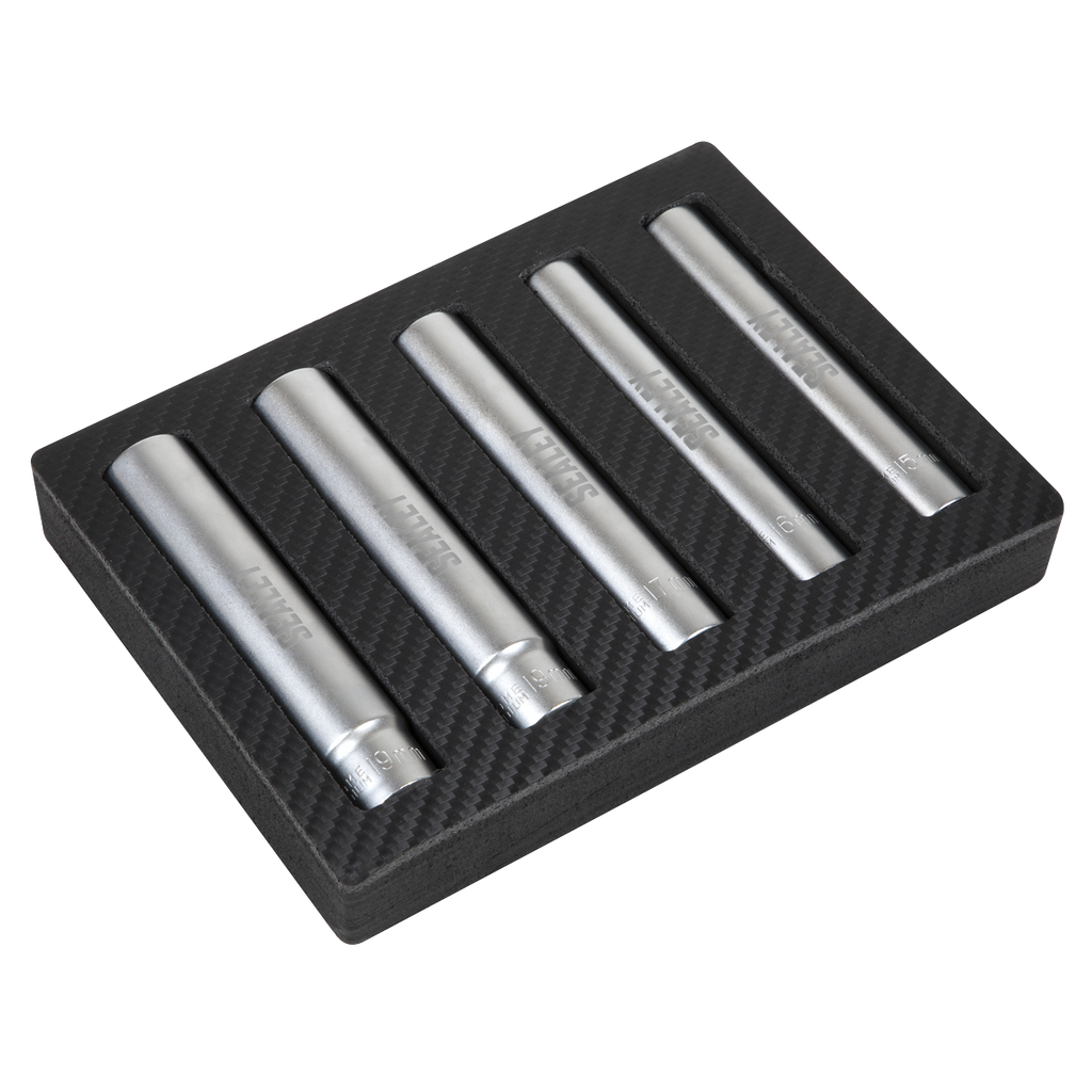 Extra-Deep Socket Set 1/2”Sq Drive 5pc SX1519