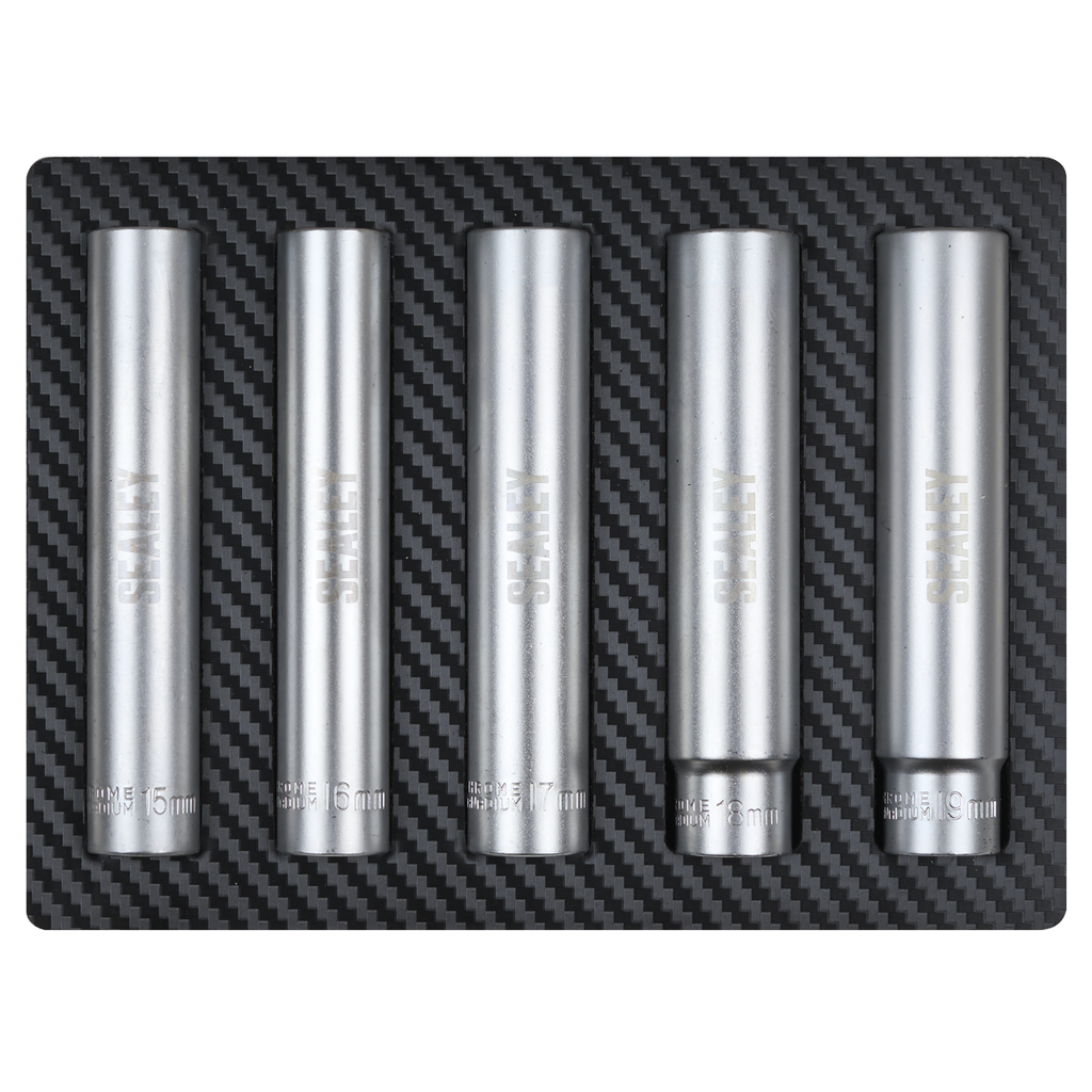 Extra-Deep Socket Set 1/2”Sq Drive 5pc SX1519