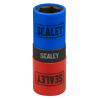 Double Ended Alloy Wheel Impact Socket 1/2"Sq Drive 18.5 x 19.5mm SX1819S