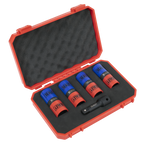 Double Ended Alloy Wheel Impact Socket Set 1/2"Sq Drive 5pc SX1820S
