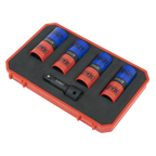 Double Ended Alloy Wheel Impact Socket Set 1/2"Sq Drive 5pc SX1820S