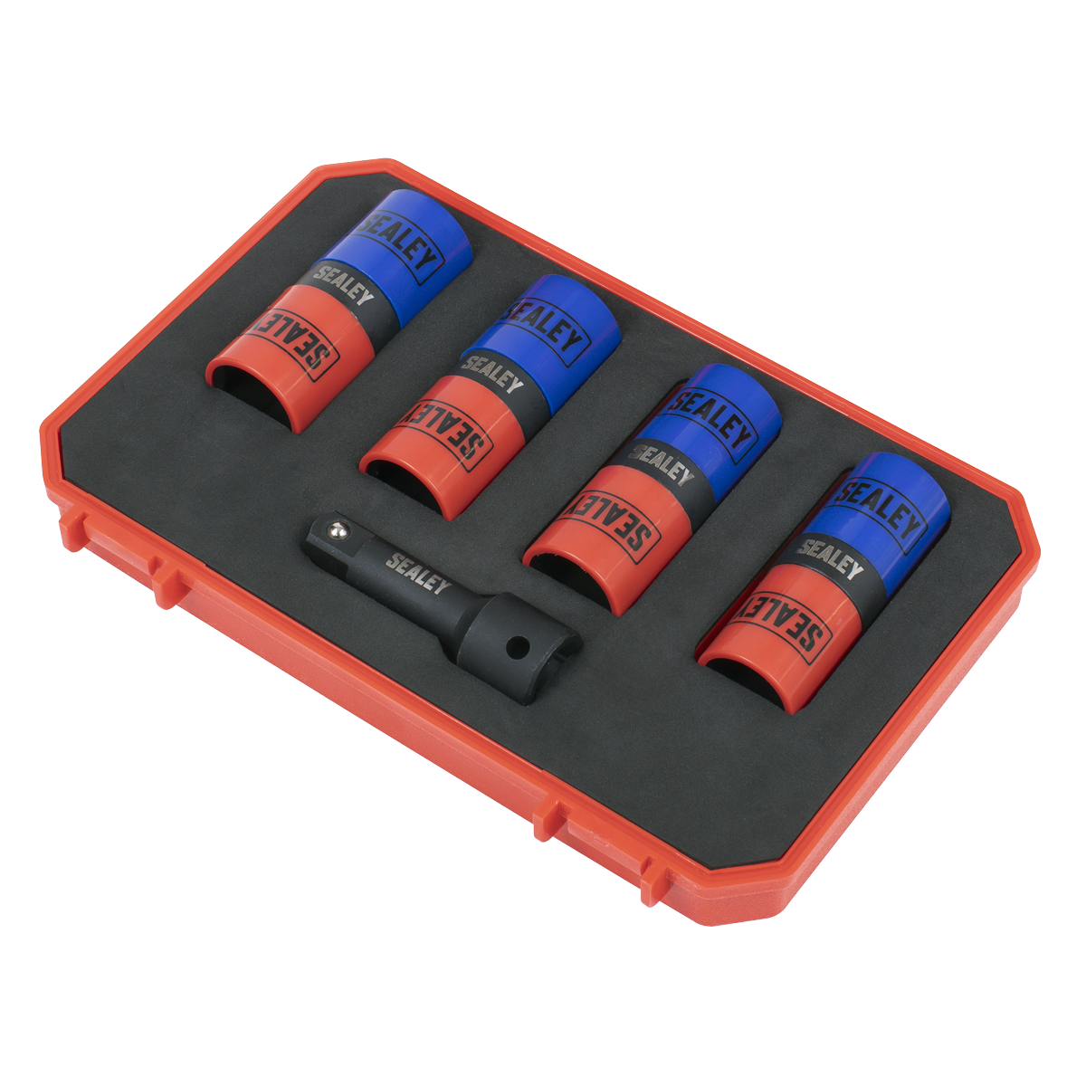 Double Ended Alloy Wheel Impact Socket Set 1/2"Sq Drive 5pc SX1820S