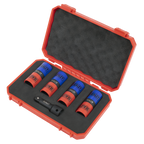 Double Ended Alloy Wheel Impact Socket Set 1/2"Sq Drive 5pc SX1820S