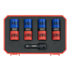 Double Ended Alloy Wheel Impact Socket Set 1/2"Sq Drive 5pc SX1820S