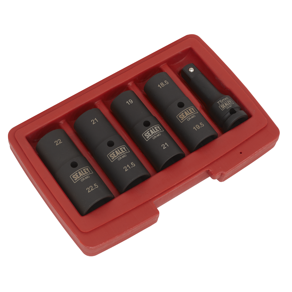 Double Ended Impact Socket Set 1/2"Sq Drive 5pc SX1820