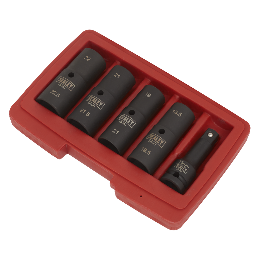 Double Ended Impact Socket Set 1/2"Sq Drive 5pc SX1820