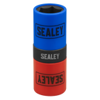 Double Ended Alloy Wheel Impact Socket 1/2"Sq Drive 21 x 21.5mm SX1821S