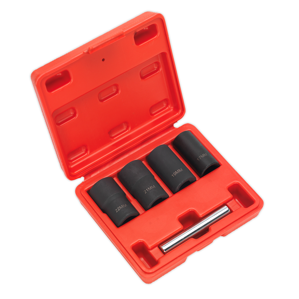 Locking Wheel Nut Removal Set 1/2"Sq Drive 5pc SX201