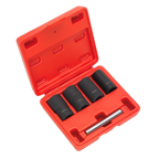 Locking Wheel Nut Removal Set 1/2"Sq Drive 5pc SX201