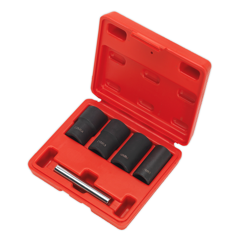 Locking Wheel Nut Removal Set 1/2"Sq Drive 5pc SX201
