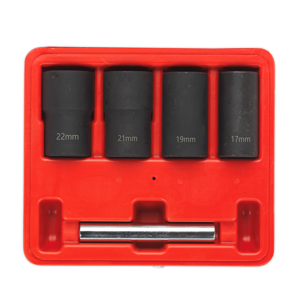 Locking Wheel Nut Removal Set 1/2"Sq Drive 5pc SX201