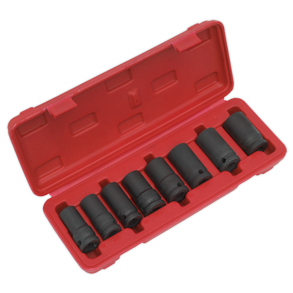 Locking Wheel Nut Removal Set 1/2"Sq Drive 8pc SX202