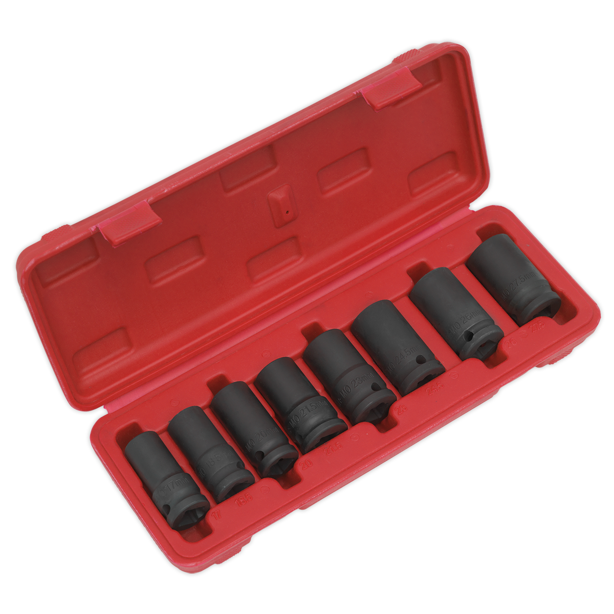 Locking Wheel Nut Removal Set 1/2"Sq Drive 8pc SX202