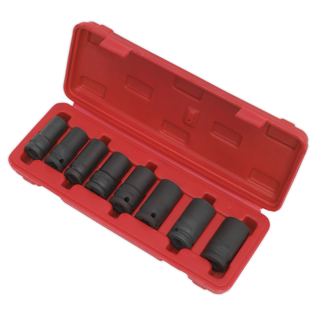 Locking Wheel Nut Removal Set 1/2"Sq Drive 8pc SX202