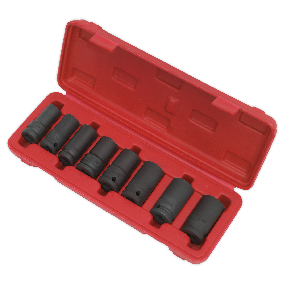 Locking Wheel Nut Removal Set 1/2"Sq Drive 8pc SX202