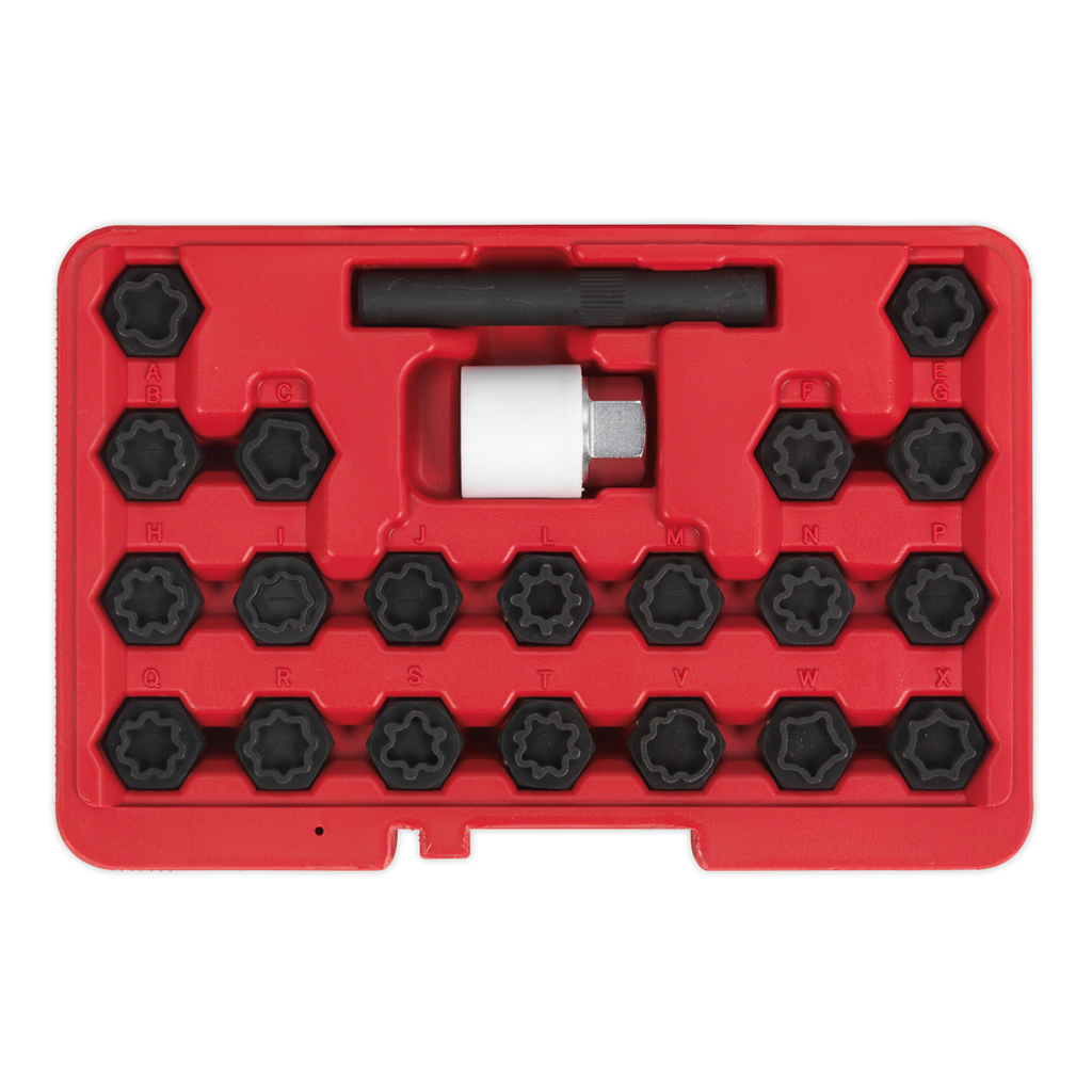 Locking Wheel Nut Key Set for Audi 22pc SX206