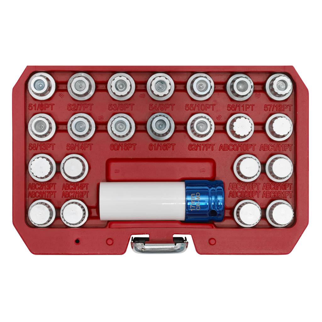 Locking Wheel Nut Key Set for VAG 23pc SX210