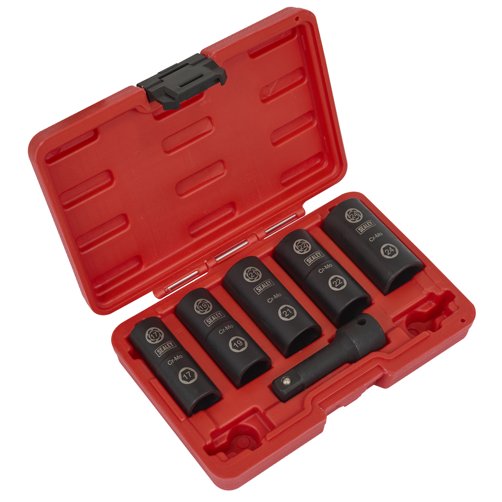 Impact Wheel Nut/Removal Flip Socket Set 1/2"Sq Drive 6pc SX271