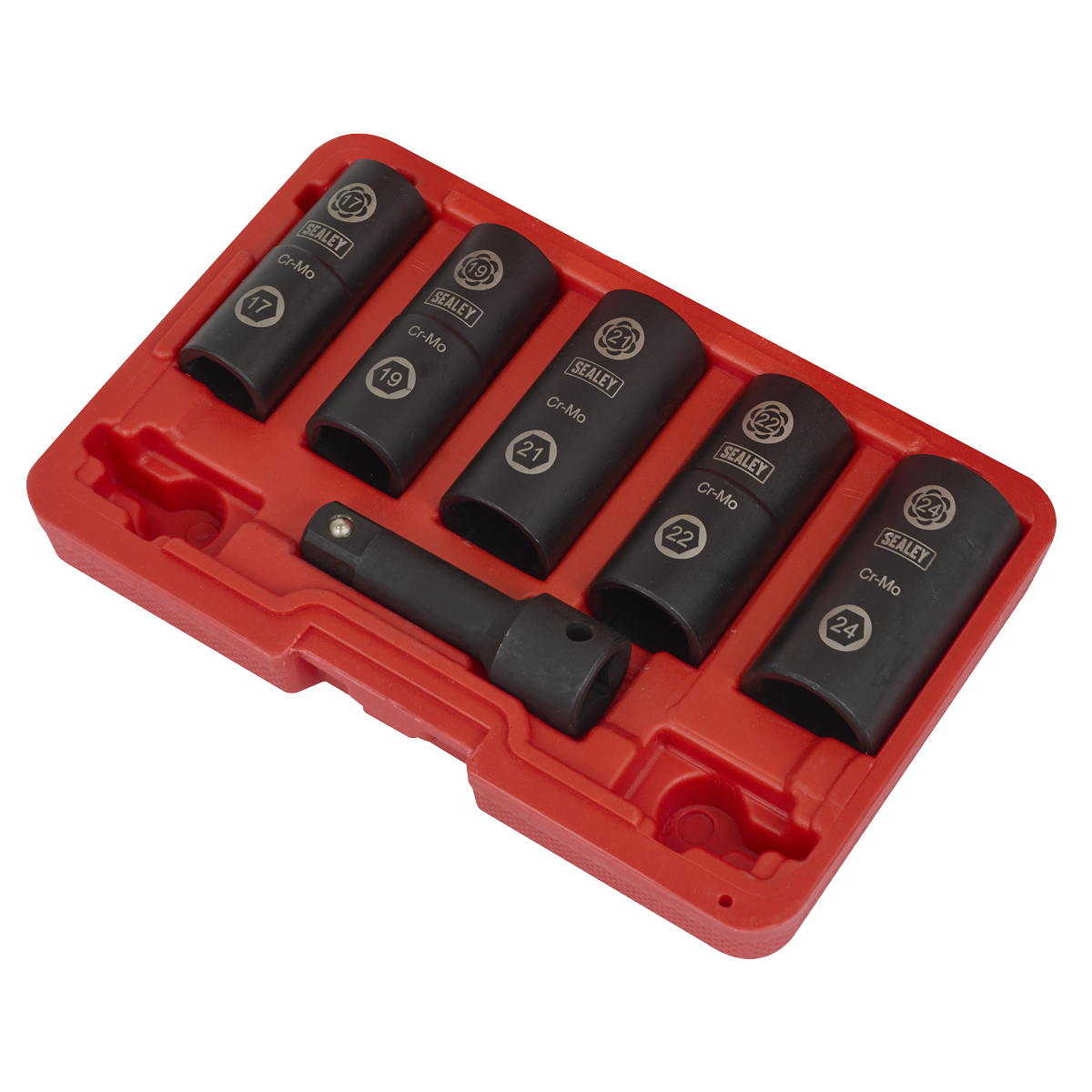 Impact Wheel Nut/Removal Flip Socket Set 1/2"Sq Drive 6pc SX271