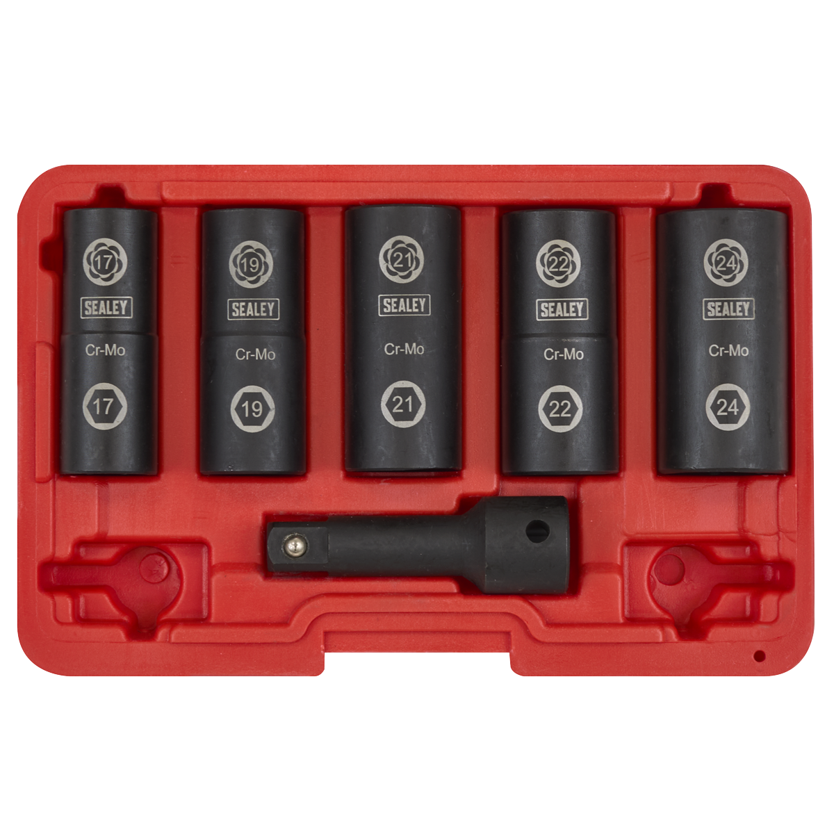 Impact Wheel Nut/Removal Flip Socket Set 1/2"Sq Drive 6pc SX271