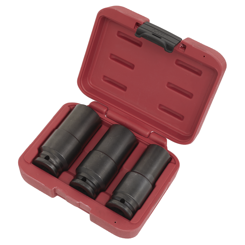 Deep Weighted Impact Socket Set 1/2"Sq Drive 3pc SX319