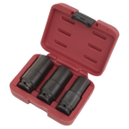 Deep Weighted Impact Socket Set 1/2"Sq Drive 3pc SX319