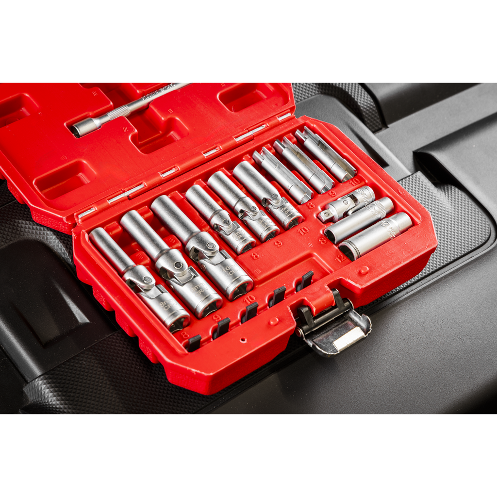 Glow Plug Socket Set 1/4"Sq & 3/8"Sq Drive 18pc SX4031