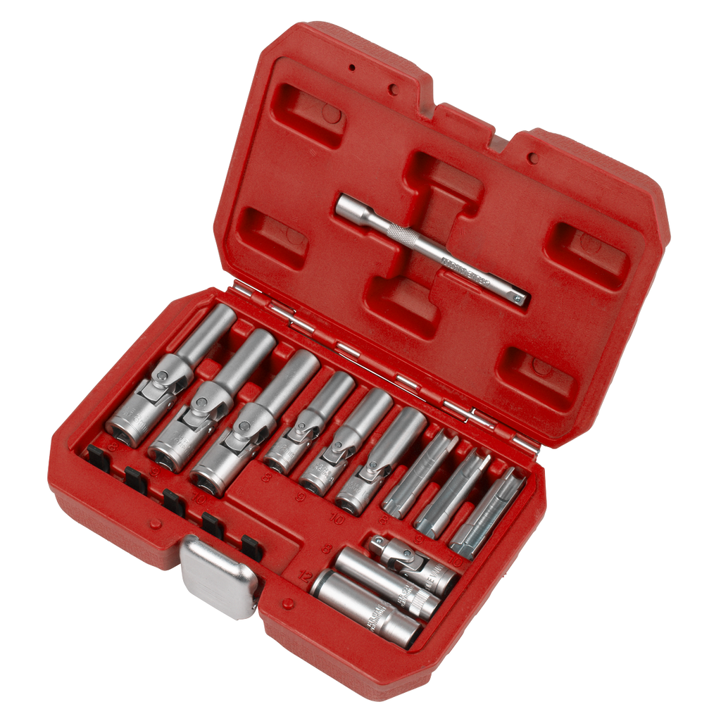 Glow Plug Socket Set 1/4"Sq & 3/8"Sq Drive 18pc SX4031