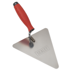 Stainless Steel Triangular Brick Trowel with Rubber Handle 180mm T1205