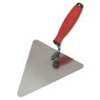 Stainless Steel Triangular Brick Trowel with Rubber Handle 180mm T1205