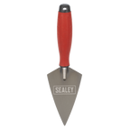 Stainless Steel Sharp Pointing Trowel with Rubber Handle 140mm T1222