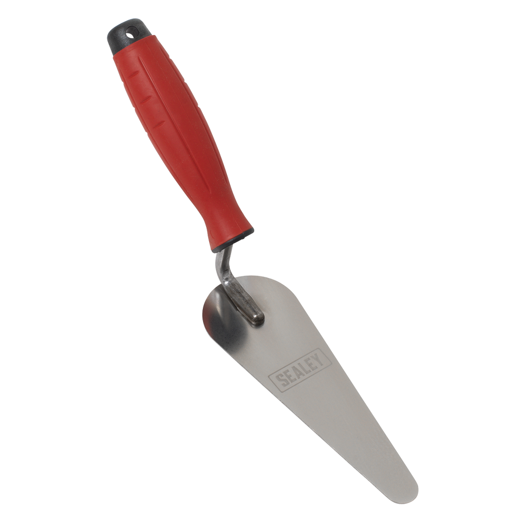 Stainless Steel Narrow Gauging Trowel with Rubber Handle 160mm T1225