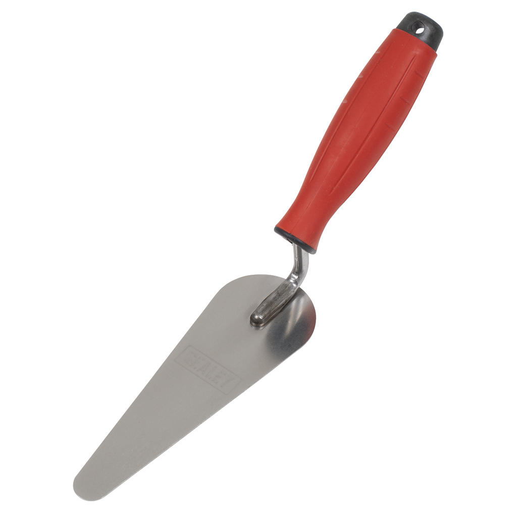 Stainless Steel Narrow Gauging Trowel with Rubber Handle 160mm T1225