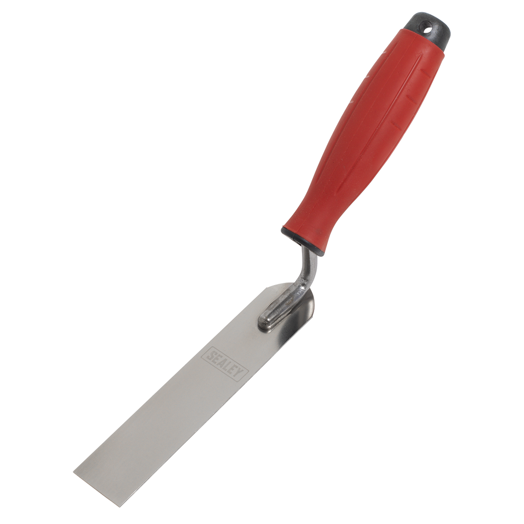 Stainless Steel Finishing Trowel with Rubber Handle 30 x 160mm T1740