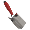 Stainless Steel Internal Corner Trowel with Rubber Handle 120 x 60mm T1802