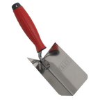 Stainless Steel Internal Corner Trowel with Rubber Handle 120 x 60mm T1802