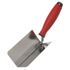 Stainless Steel Internal Corner Trowel with Rubber Handle 120 x 60mm T1802