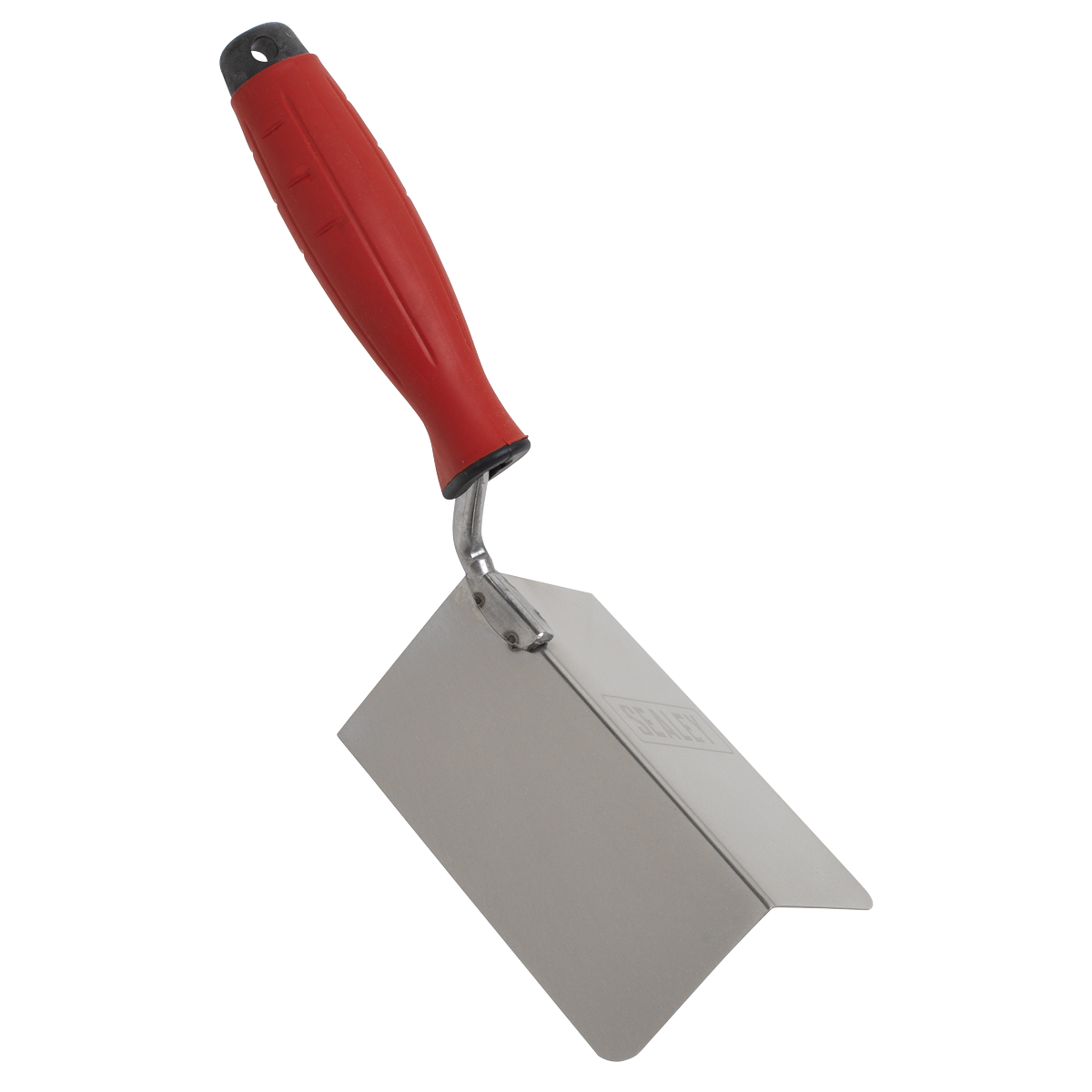 Stainless Steel External Corner Trowel with Rubber Handle 120 x 60mm T1803