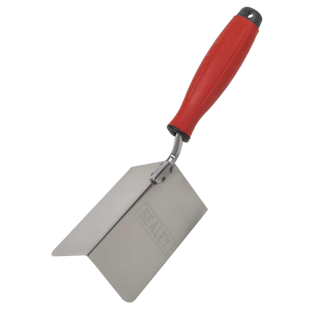 Stainless Steel External Corner Trowel with Rubber Handle 120 x 60mm T1803