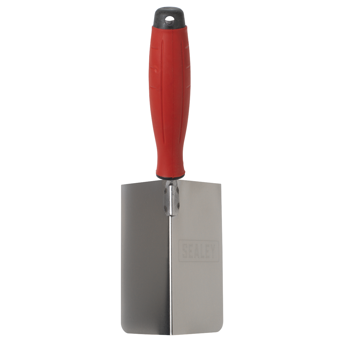 Stainless Steel External Corner Trowel with Rubber Handle 120 x 60mm T1803