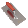 Stainless Steel 6mm Notched Trowel with Rubber Handle 270mm T7806