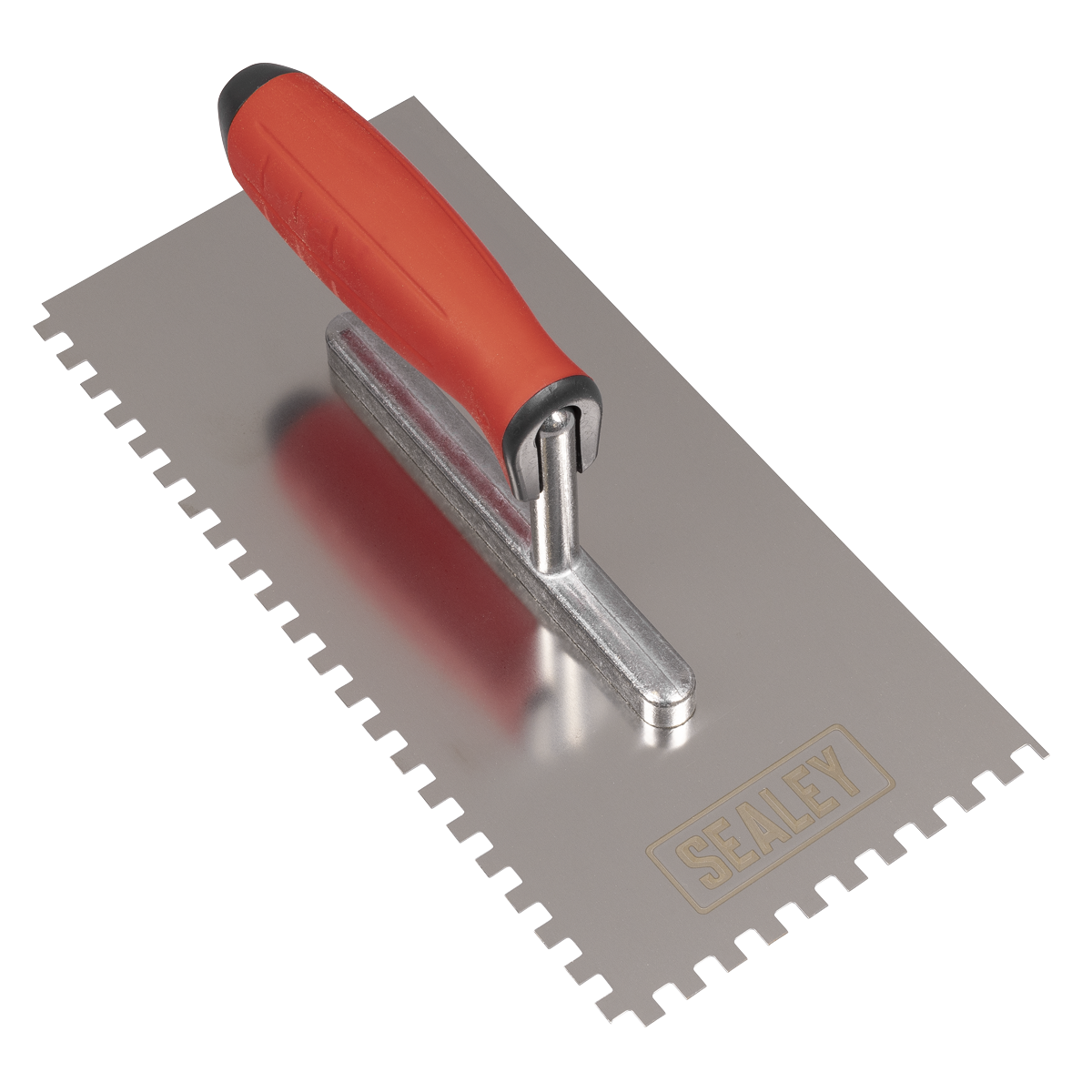 Stainless Steel 6mm Notched Trowel with Rubber Handle 270mm T7806