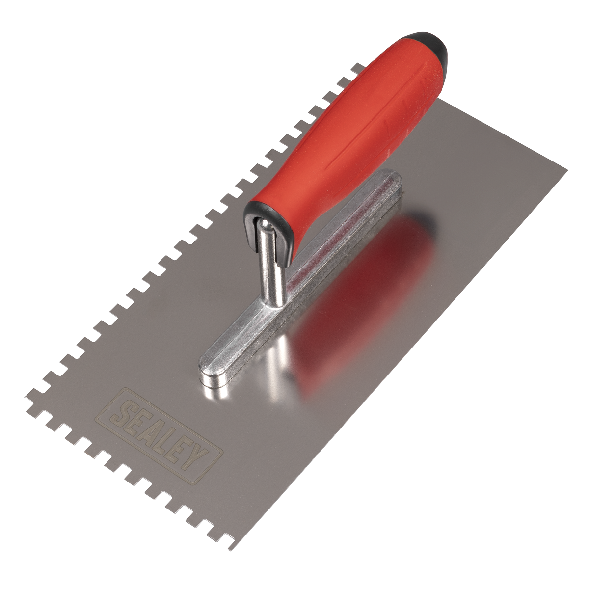 Stainless Steel 6mm Notched Trowel with Rubber Handle 270mm T7806