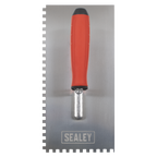 Stainless Steel 6mm Notched Trowel with Rubber Handle 270mm T7806