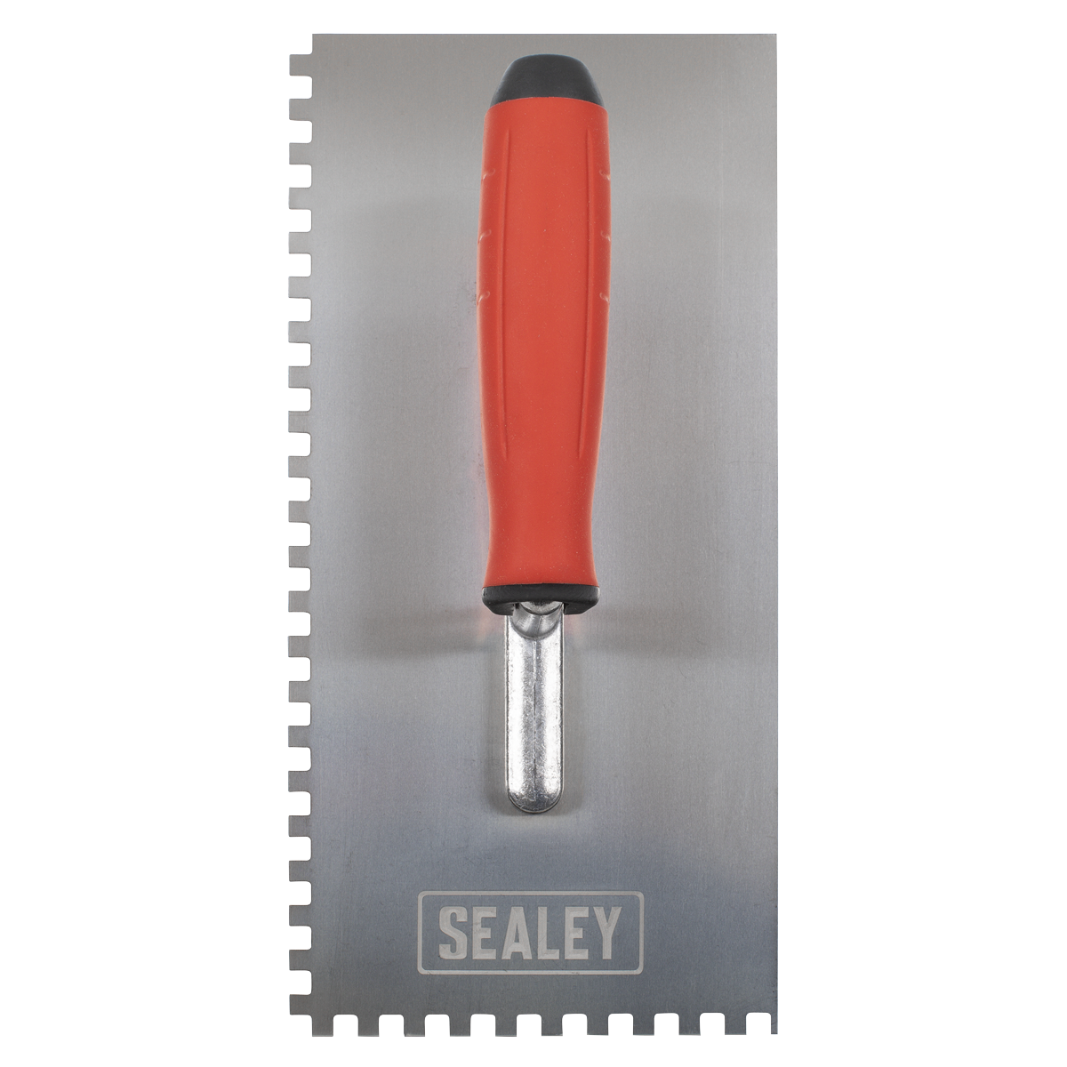 Stainless Steel 6mm Notched Trowel with Rubber Handle 270mm T7806