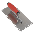 Stainless Steel 8mm Notched Trowel with Rubber Handle 270mm T7808