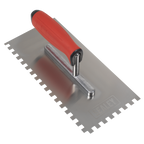 Stainless Steel 8mm Notched Trowel with Rubber Handle 270mm T7808