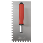 Stainless Steel 8mm Notched Trowel with Rubber Handle 270mm T7808