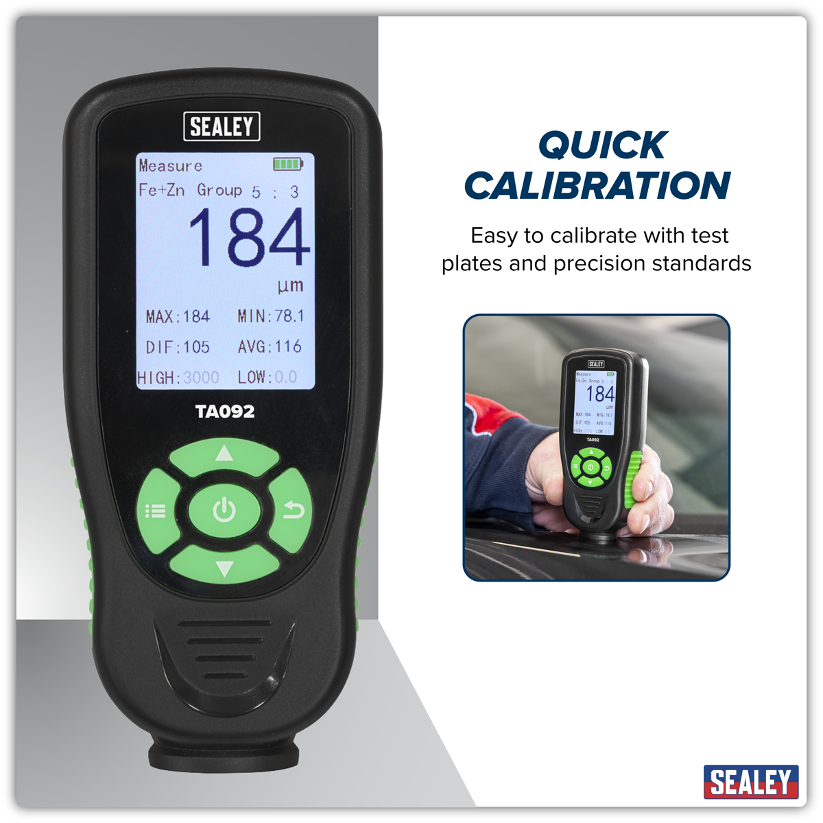 Rechargeable Paint Thickness Gauge TA092